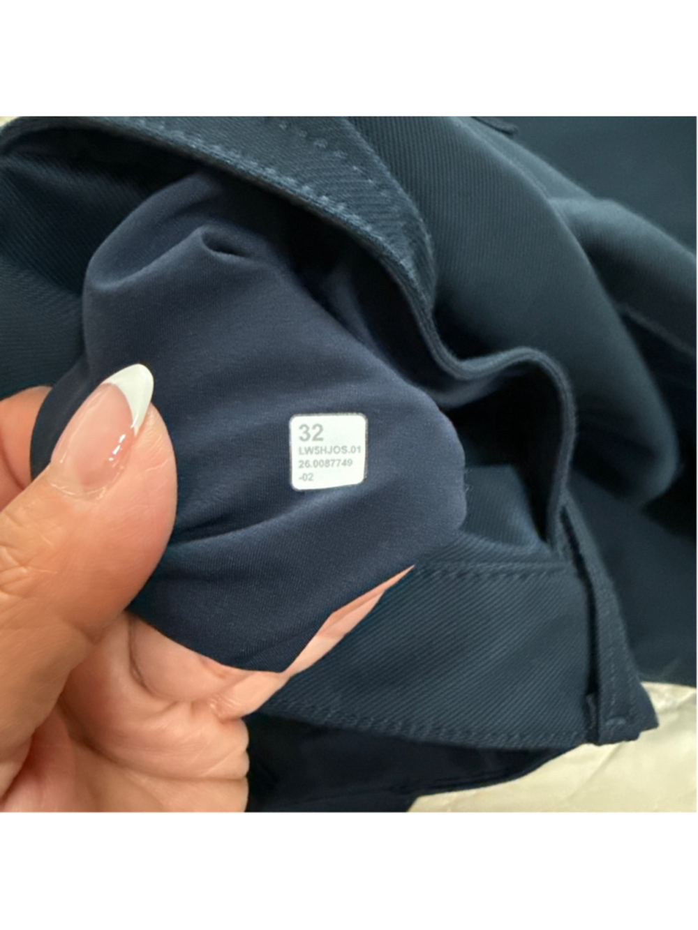 Women's Lululemon Navy EasyFive LR Classic-Wide Pant, Size 32 - Picture 6 of 6